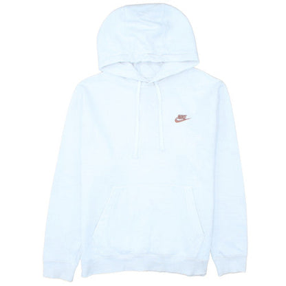 Nike Men's White Pullover Hoodie M Regular Fit Fleece Sweatshirt