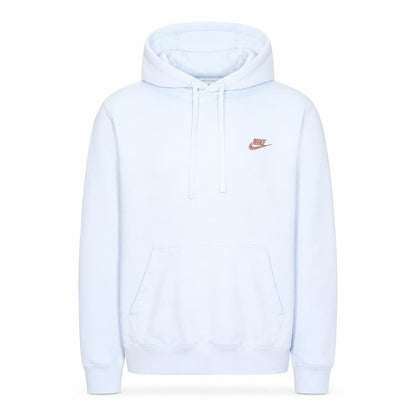Nike Men's White Pullover Hoodie M Regular Fit Fleece Sweatshirt