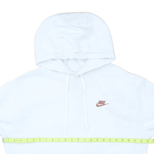 Nike Men's White Pullover Hoodie M Regular Fit Fleece Sweatshirt