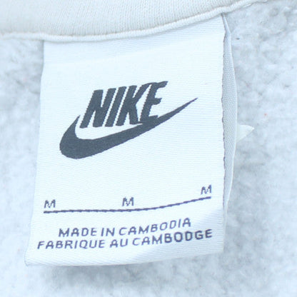 Nike Men's White Pullover Hoodie M Regular Fit Fleece Sweatshirt