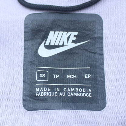 Nike Womens White Grey Full Zip Hoodie XS - Athletic Fit