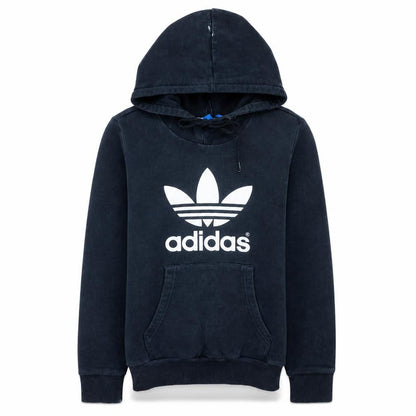 Adidas Womens Black Hoodie Size 10 Pullover Hooded Sweatshirt