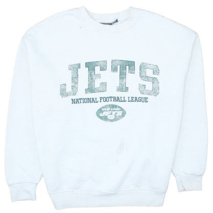 Primark Women White NFL Jets Graphic Pullover Sweatshirt Size S