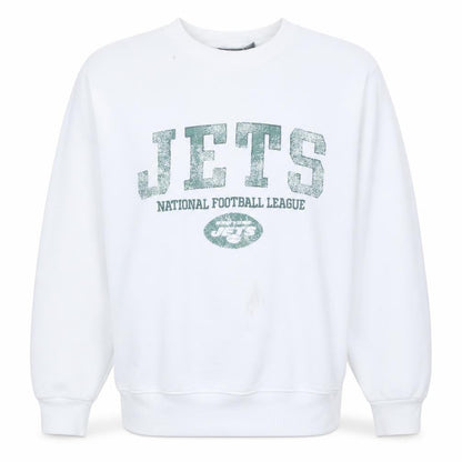 Primark Women White NFL Jets Graphic Pullover Sweatshirt Size S