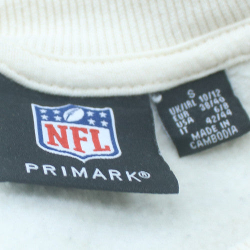 Primark Women White NFL Jets Graphic Pullover Sweatshirt Size S