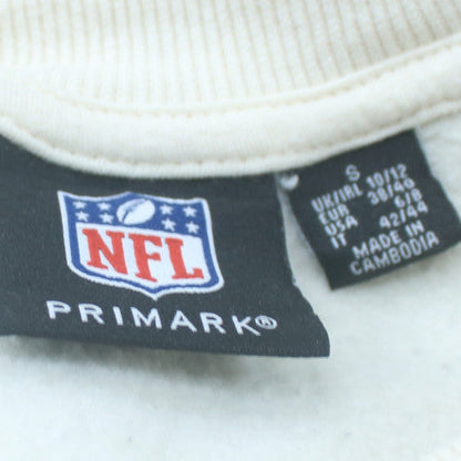 Primark Women White NFL Jets Graphic Pullover Sweatshirt Size S