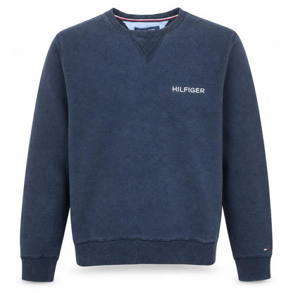 Tommy Hilfiger Mens Blue Crew Neck Pullover Sweatshirt S