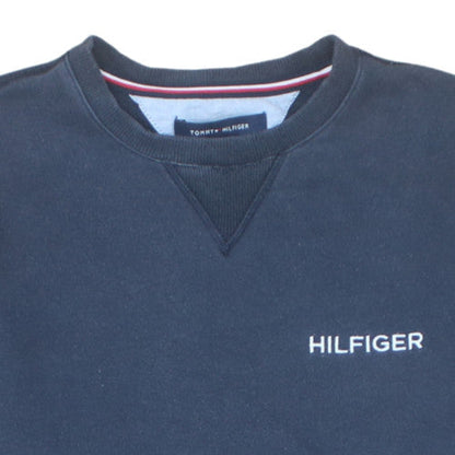 Tommy Hilfiger Mens Blue Crew Neck Pullover Sweatshirt S