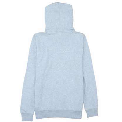 Nike Women Grey Hooded Pullover Hoodie L Cotton Blend