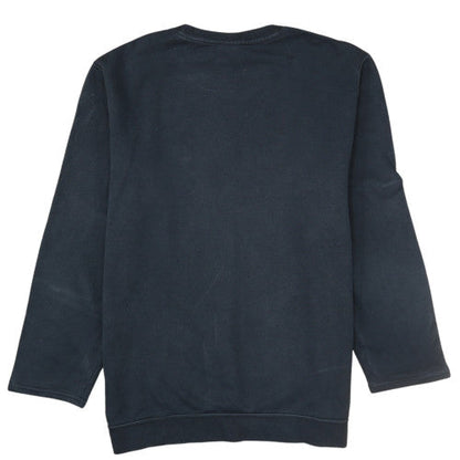 Nike Mens Black L Sweatshirt Crew Neck Cotton Blend Classic Style