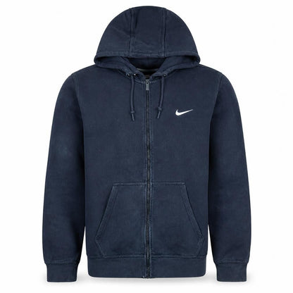 Nike Men's Blue Full Zip Hoodie Size L Sports Fleece Sweatshirt