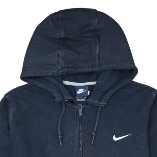 Nike Men's Blue Full Zip Hoodie Size L Sports Fleece Sweatshirt