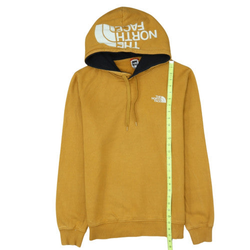 The North Face Men's Yellow Pullover Hoodie Size L Cotton Fleece