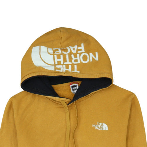 The North Face Men's Yellow Pullover Hoodie Size L Cotton Fleece