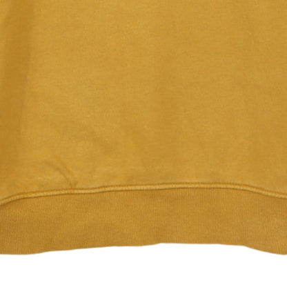 The North Face Men's Yellow Pullover Hoodie Size L Cotton Fleece