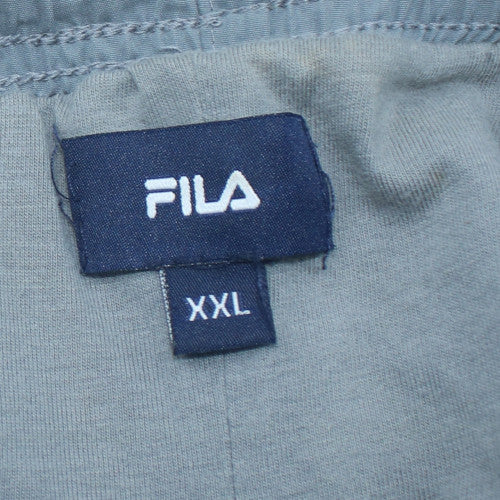 FILA Men’s Grey 2XL Jogger Trousers with Logo Detailing