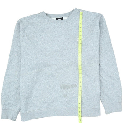Nike Mens Grey Crew Neck Fleece Sweatshirt L Regular Fit