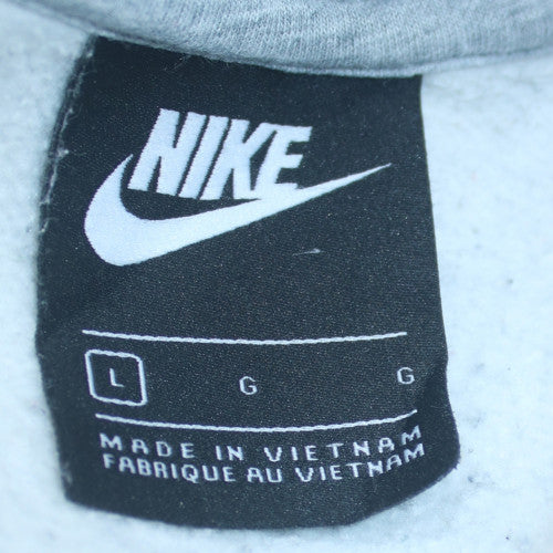 Nike Mens Grey Crew Neck Fleece Sweatshirt L Regular Fit