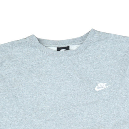 Nike Mens Grey Crew Neck Fleece Sweatshirt L Regular Fit