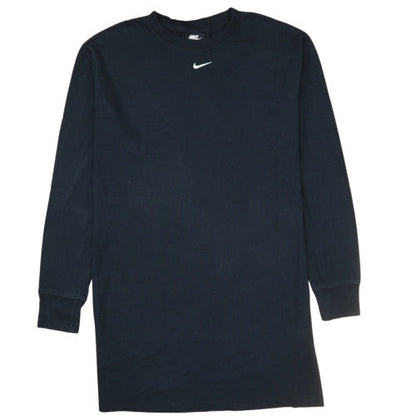 Nike Men's Black Long Sleeve Crew Neck Cotton T-Shirt Small