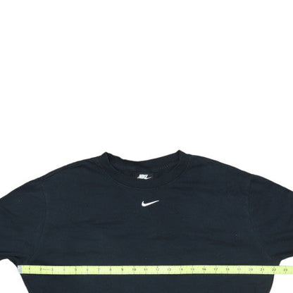 Nike Men's Black Long Sleeve Crew Neck Cotton T-Shirt Small
