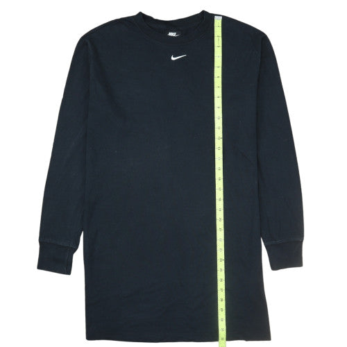 Nike Men's Black Long Sleeve Crew Neck Cotton T-Shirt Small