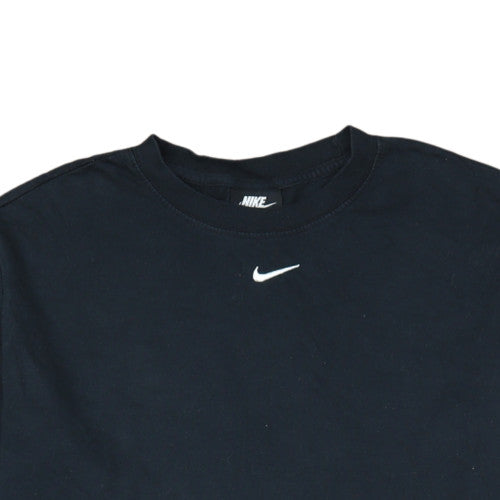 Nike Men's Black Long Sleeve Crew Neck Cotton T-Shirt Small