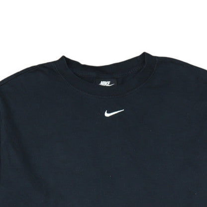 Nike Men's Black Long Sleeve Crew Neck Cotton T-Shirt Small