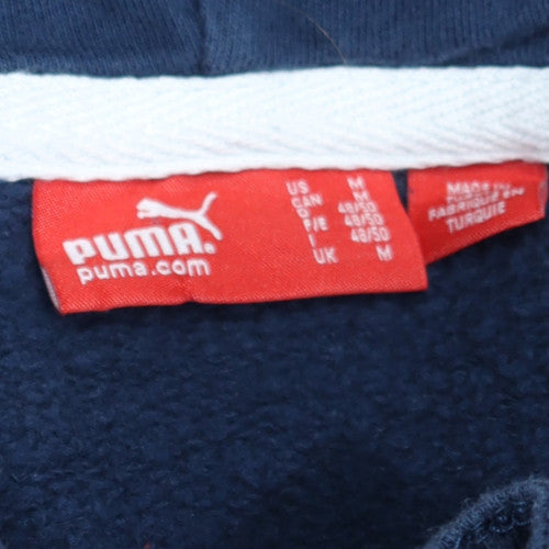 Puma Men’s Blue Full Zip Hoodie M Preston North End Football Sportswear