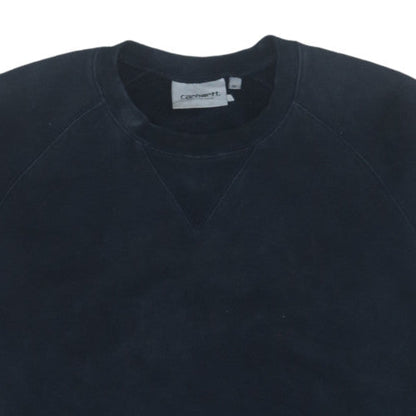Carhartt Men's Blue Pullover Crew Neck Sweatshirt Size M