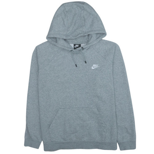 Nike Men's Grey XL Pullover Hoodie with Logo and Kangaroo Pocket