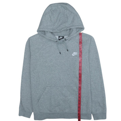 Nike Men's Grey XL Pullover Hoodie with Logo and Kangaroo Pocket