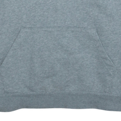 Nike Men's Grey XL Pullover Hoodie with Logo and Kangaroo Pocket