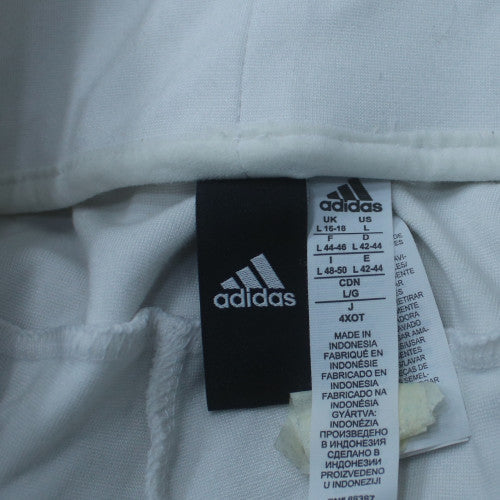 Adidas Womens White Jogger Trousers Size L Lightweight Sports Pants