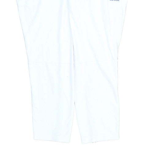 Adidas Womens White Jogger Trousers Size L Lightweight Sports Pants