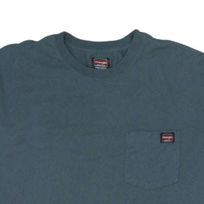 Wrangler Mens Green 3XLT Workwear Short Sleeve Cotton T-Shirt