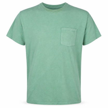 Russell Athletic Men's Green XL Cotton Crew Neck Pocket T-Shirt