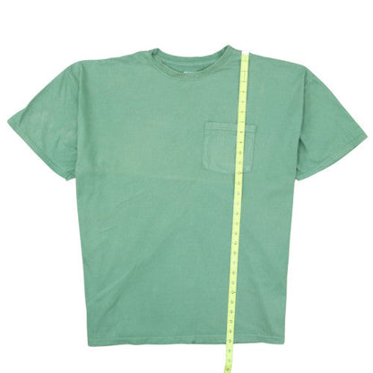 Russell Athletic Men's Green XL Cotton Crew Neck Pocket T-Shirt