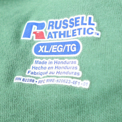 Russell Athletic Men's Green XL Cotton Crew Neck Pocket T-Shirt