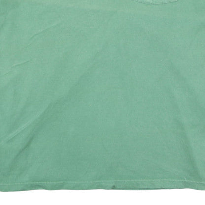 Russell Athletic Men's Green XL Cotton Crew Neck Pocket T-Shirt