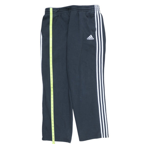Adidas Men Black XL Sweatpants Trousers with Logo Stripes