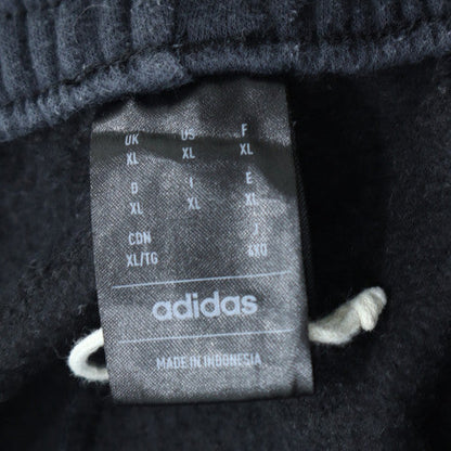 Adidas Men Black XL Sweatpants Trousers with Logo Stripes