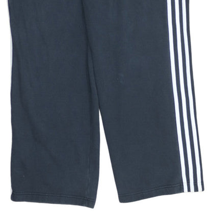 Adidas Men Black XL Sweatpants Trousers with Logo Stripes