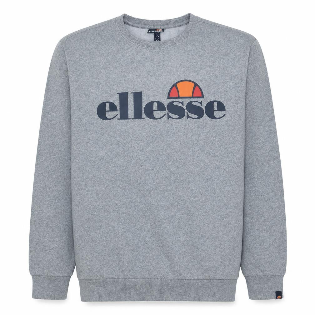 Ellesse Mens Grey Regular Fit Crew Neck Sweatshirt M