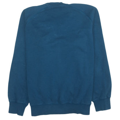 Fred Perry Men's Blue Cotton Crew Neck Sweatshirt Size L