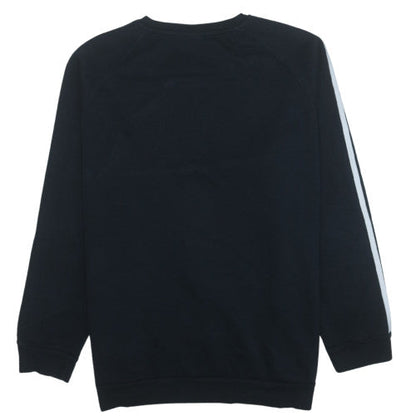 Adidas Womens Black XL Pullover Sweatshirt Crew Neck Cotton Blend