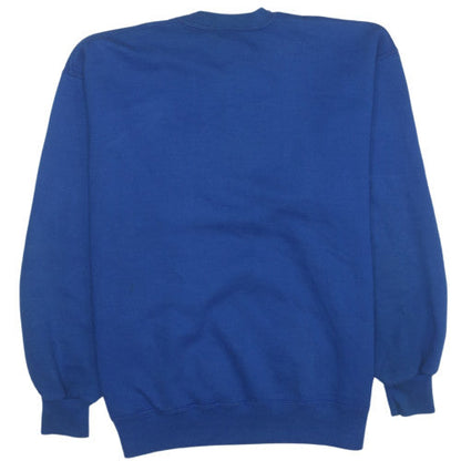 Russell Athletic Men's Blue Pullover Sweatshirt L Crew Neck Fleece Vintage