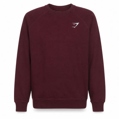 Gymshark Men's Red Crew Neck Pullover Sweatshirt Size S