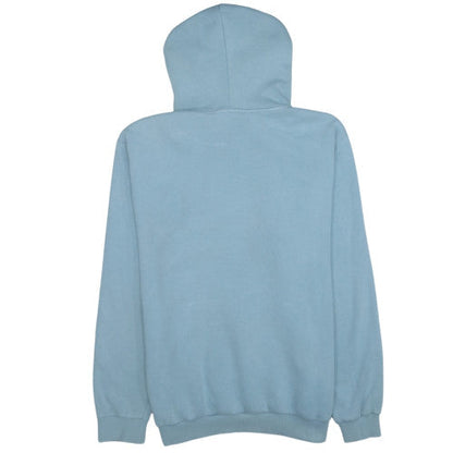 Adidas Women Blue Pullover Hoodie L Hooded Sweatshirt Casual