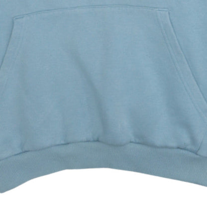 Adidas Women Blue Pullover Hoodie L Hooded Sweatshirt Casual